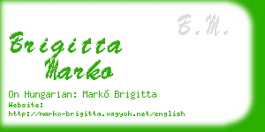 brigitta marko business card